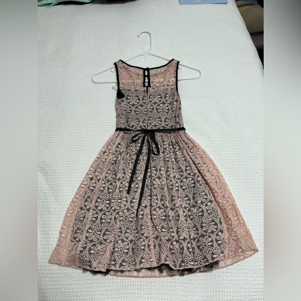 Speechless Blush Pink Lace Dress - Picture 6 of 10